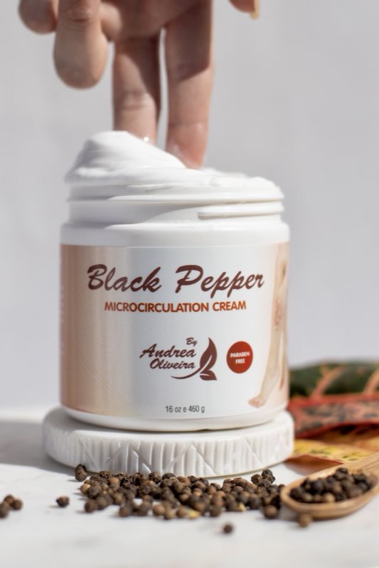 Black Pepper microcirculation cream by Andrea Oliveira